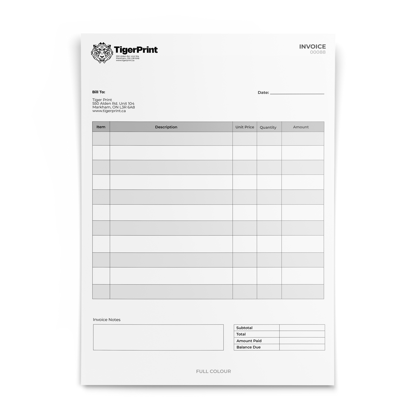 NCR Forms - 3 Part (Grayscale)