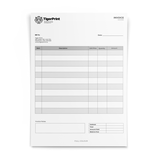 NCR Forms - 3 Part (Grayscale)